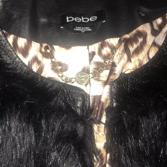 BEBE Rabit fur Coat - Picture 3 of 4